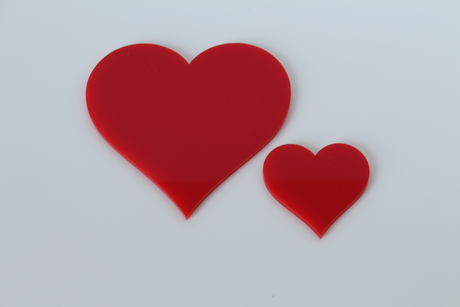 Acrylic Hearts
