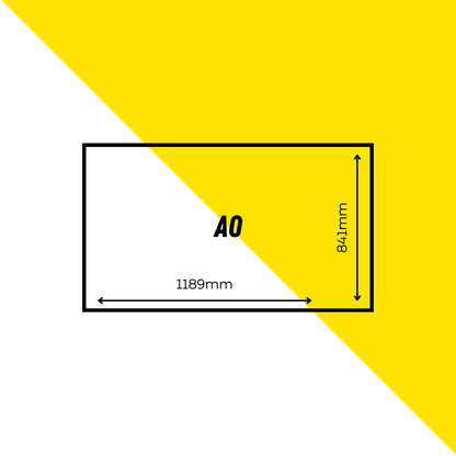 A0 Size | 841mm x 1189mm